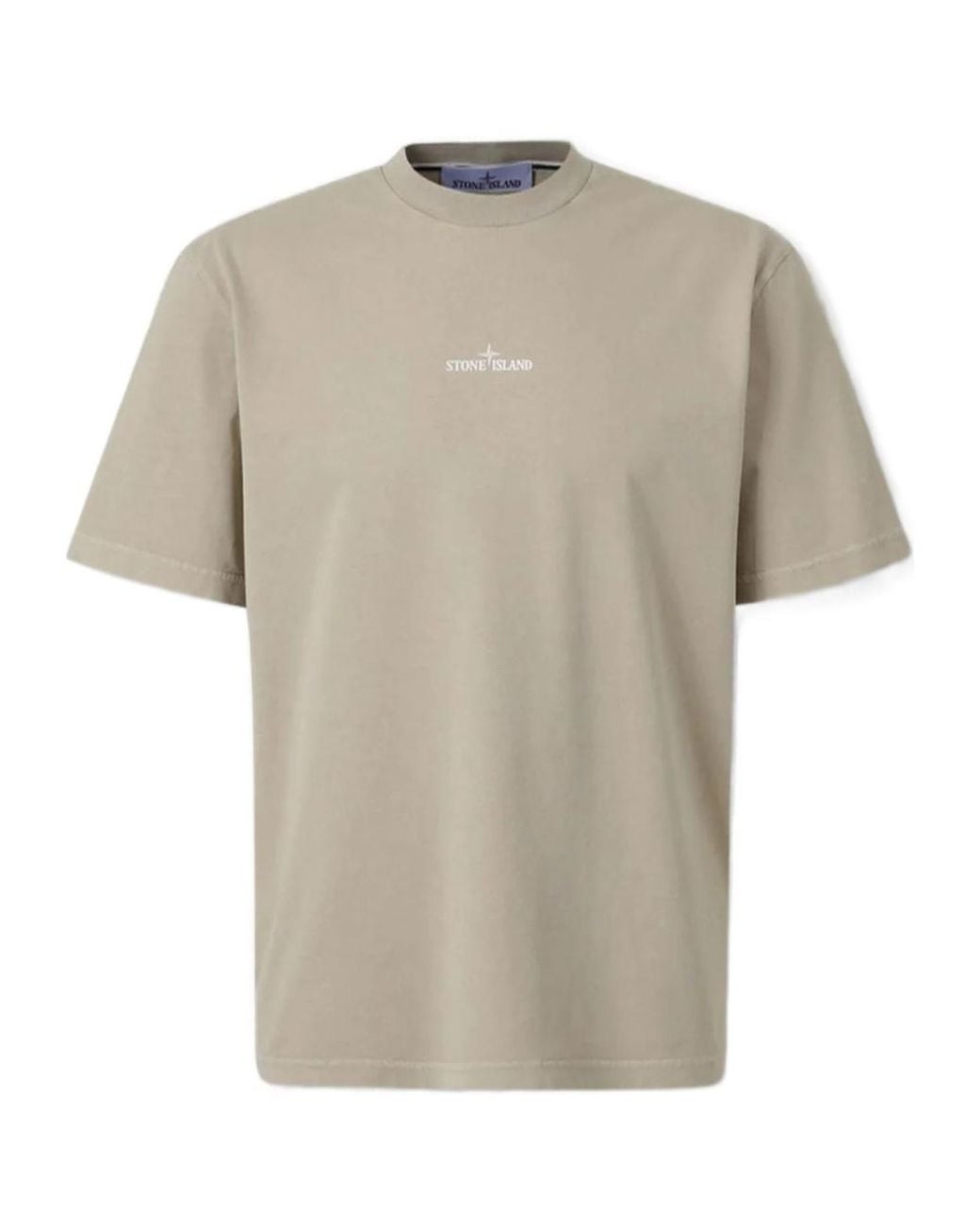 Stone Island Multicolor Logo Printed Crewneck T-Shirt for men
