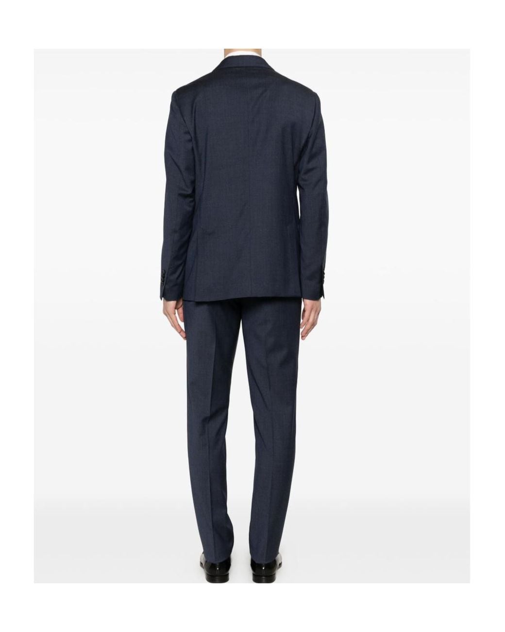Lardini Blue Double-Breasted Suit for men