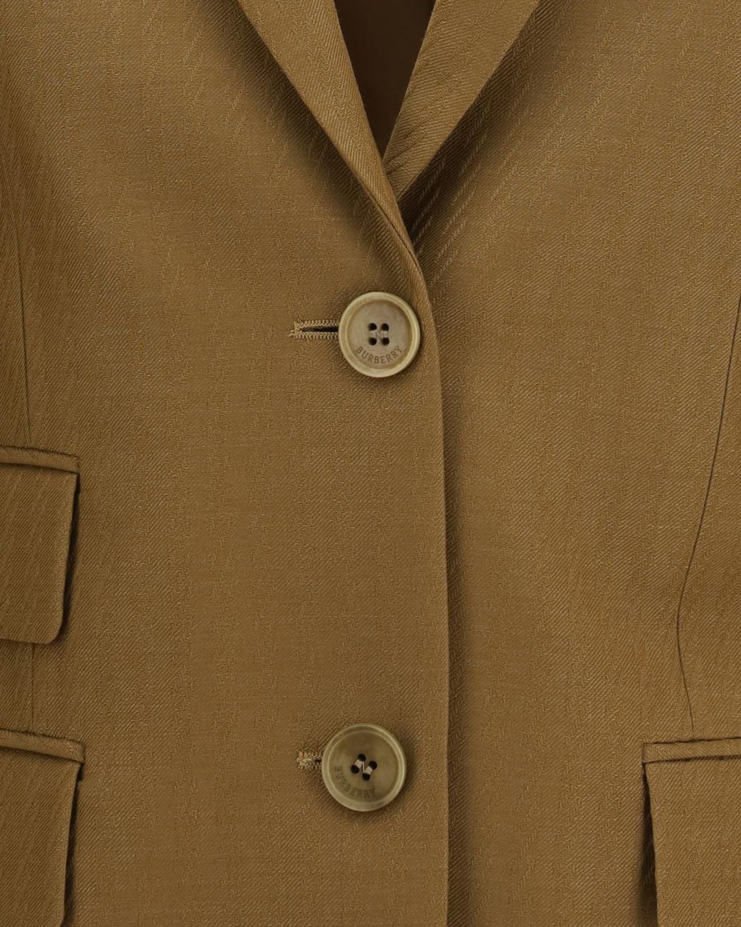 Burberry Brown Single-Breasted Tailored Blazer