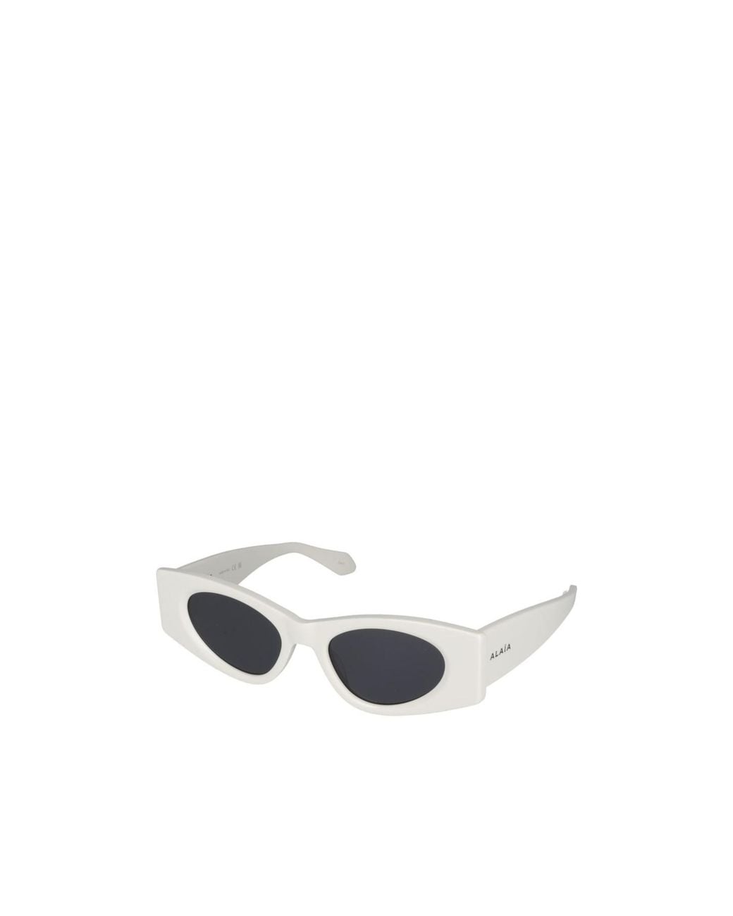 Alaïa White Alaïa Cat-Eye Frame Sunglasses