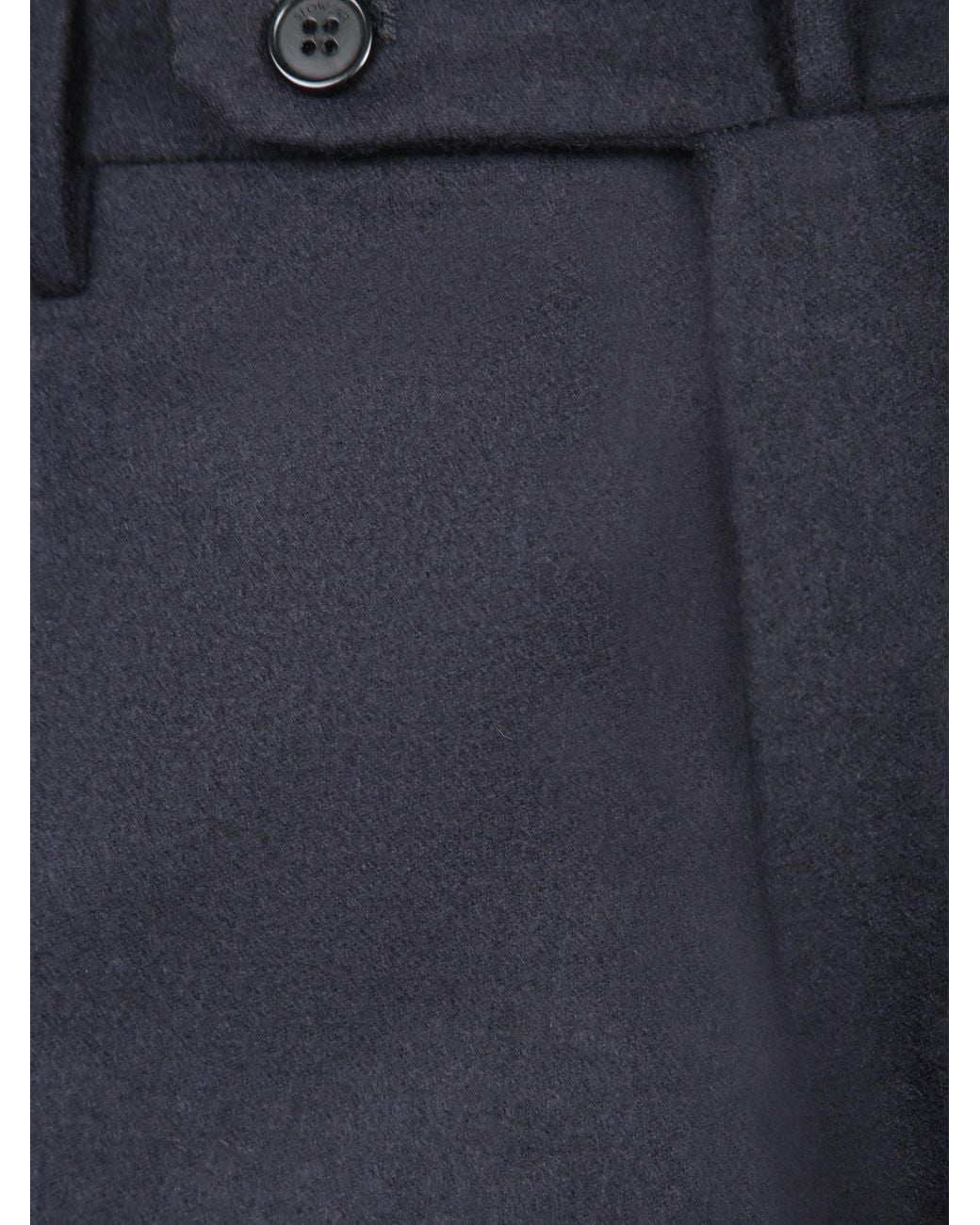 Incotex Blue Straight-Leg Wool Pants for men