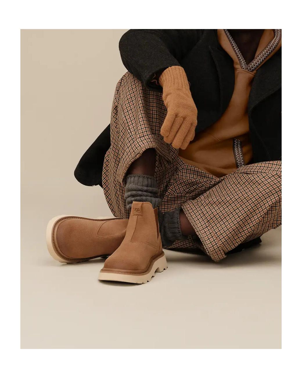 Ugg Brown Flat Ankle Boots for men