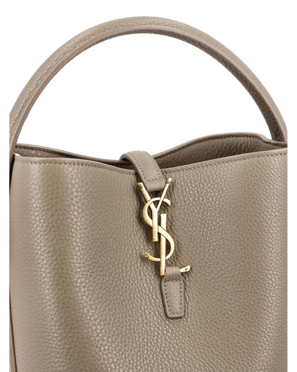 Saint Laurent Natural Le 37 Bucket Shoulder Bag