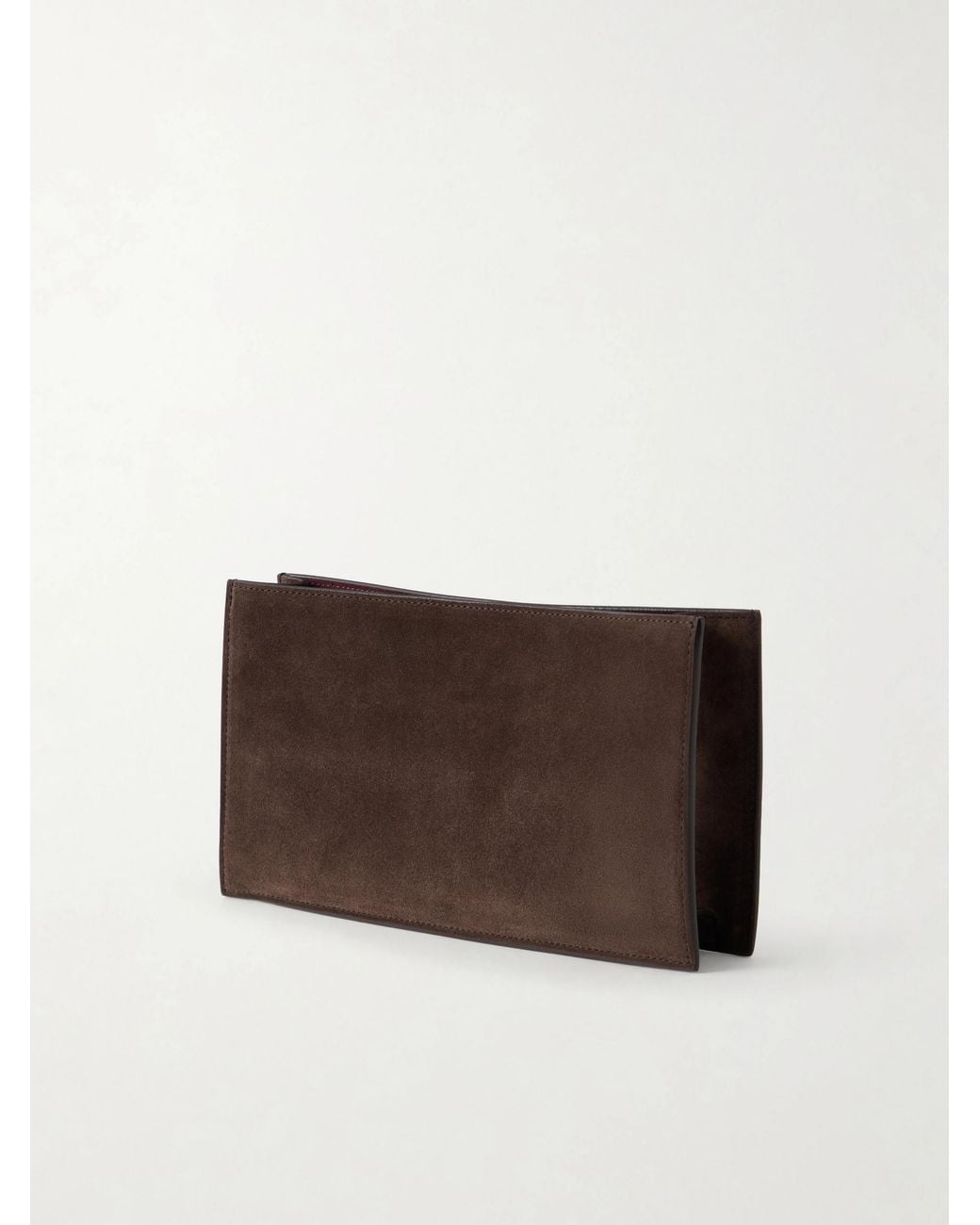 Metier Brown Suede Clutch
