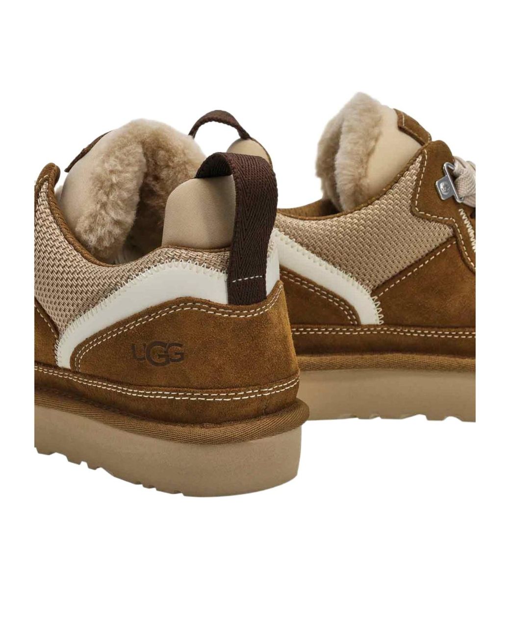 Ugg Brown Lowmel Lace-Up Sneakers
