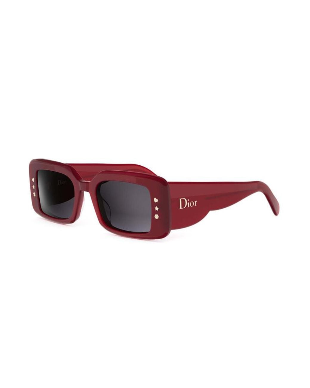 Dior Pink Eyewear Luckycharms S1I Shiny Rectangular Frame Sunglasses