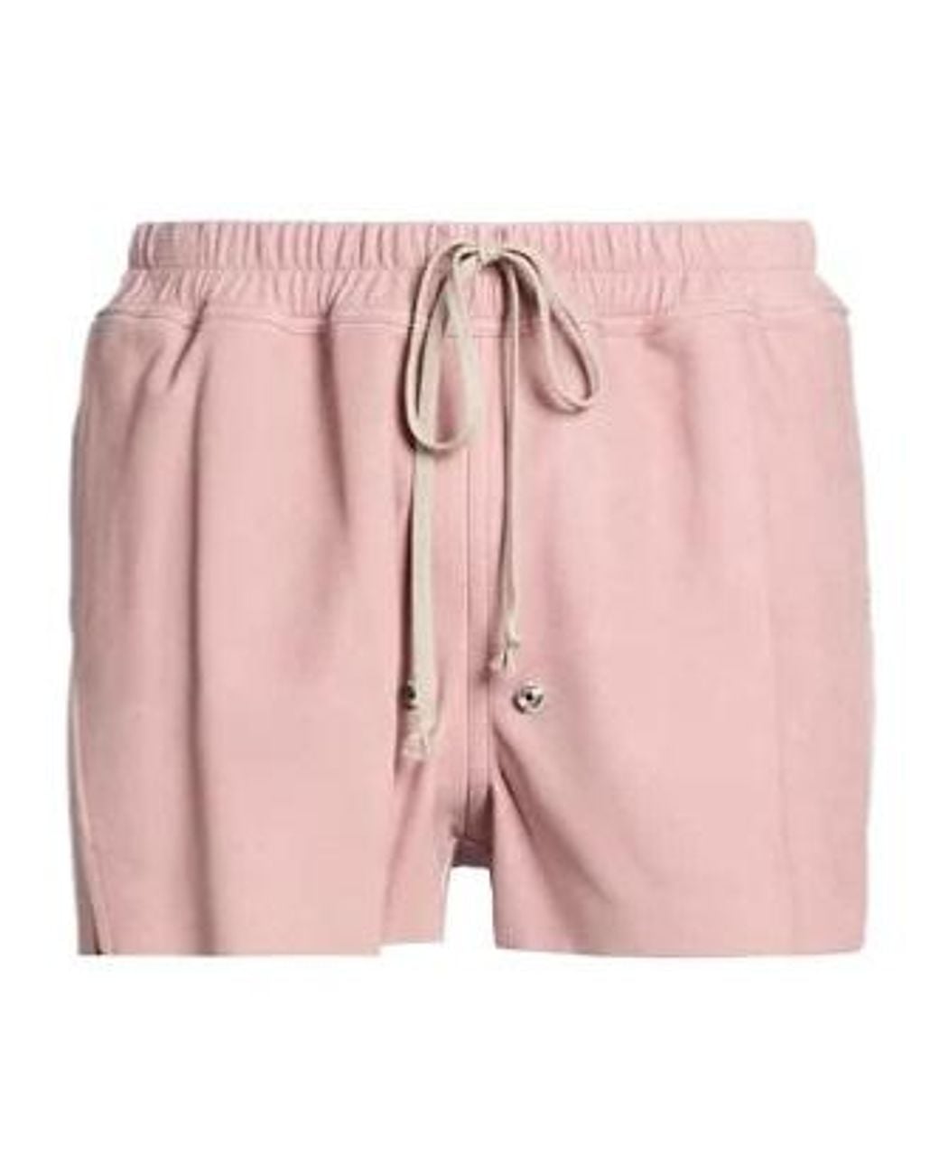 Rick Owens Pink Solid-Color Shorts