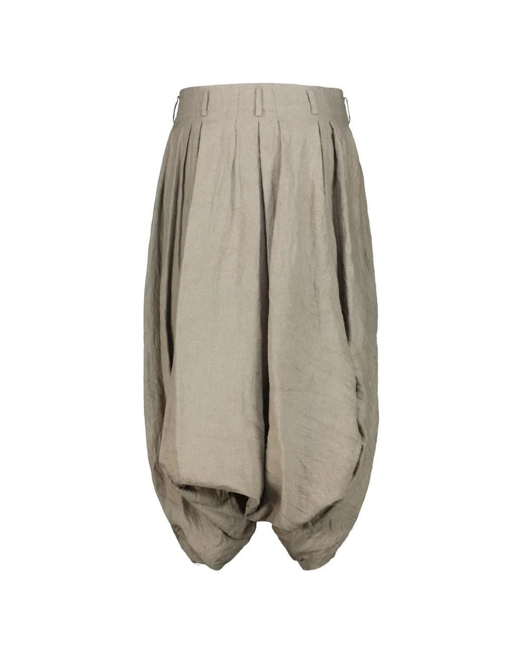 Comme des Garçons Gray Casual Pants With Belt Loops