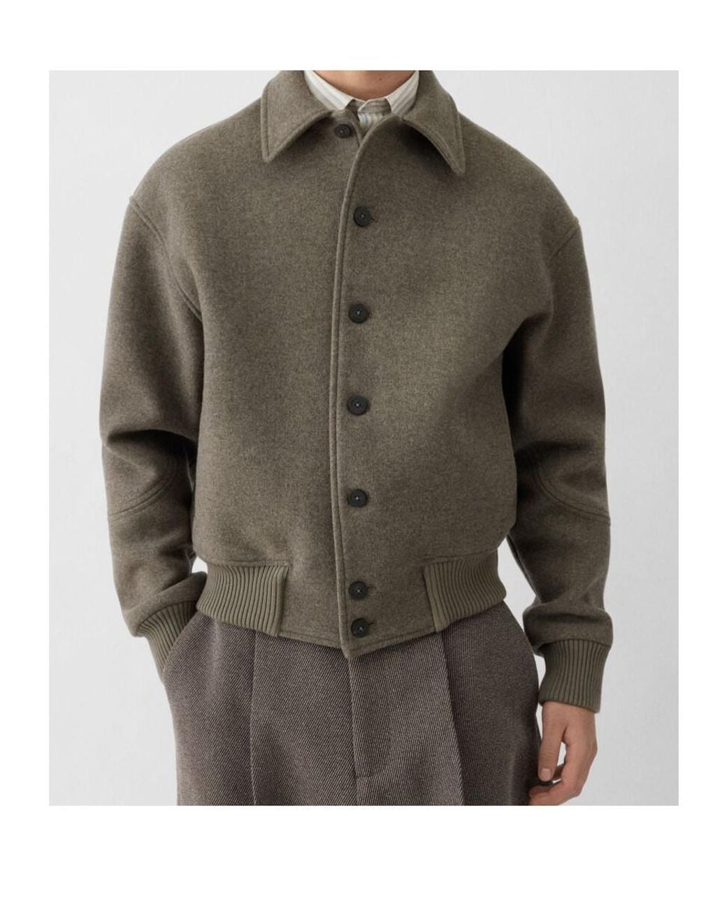 Jacquemus Green The Feltro Logo Embroidered Bomber Jacket for men