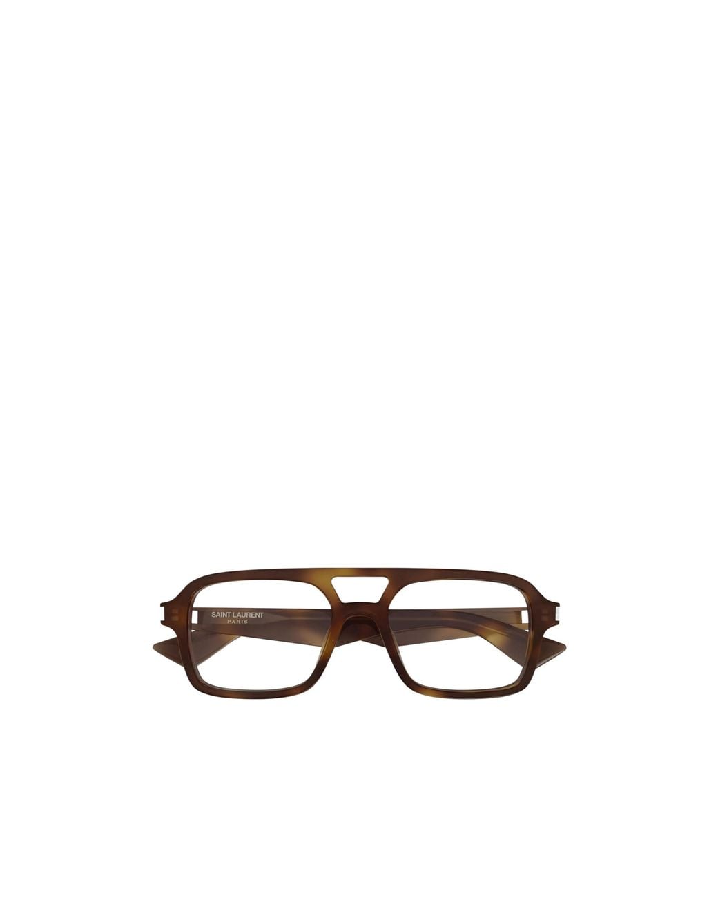 Saint Laurent White Full-Frame Non-Prescription Glasses for men