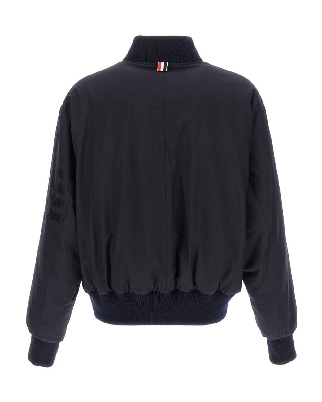Thom Browne Blue Zip-Up Bomber Jacket for men