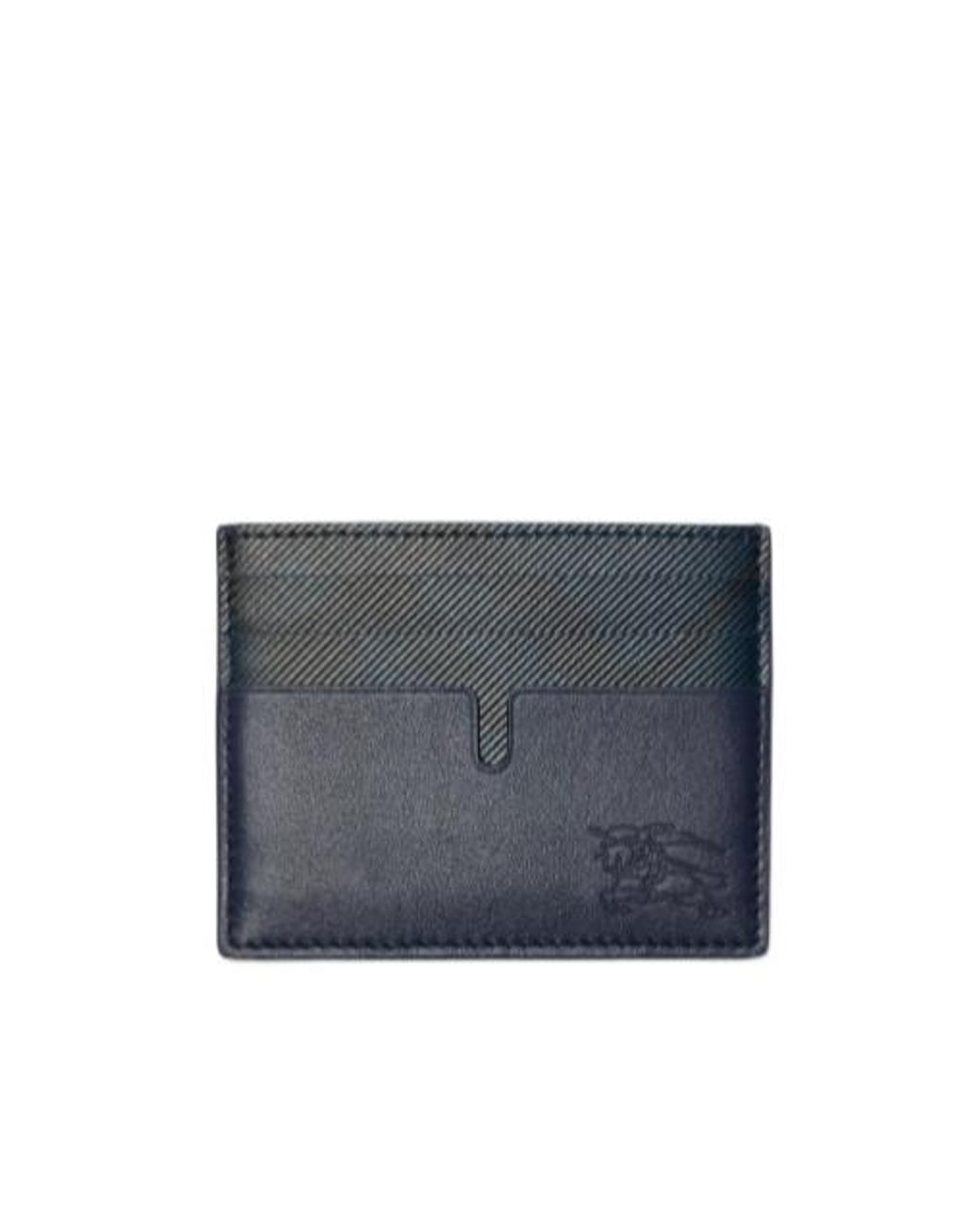 Burberry Blue Tall Pop Check Card Case for men