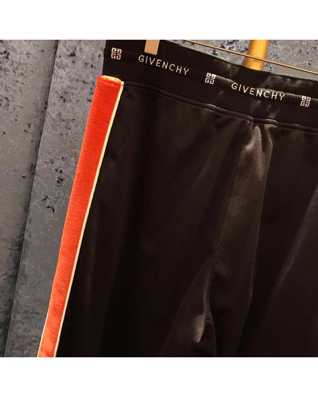 Givenchy Black Side-Striped Sweatpants