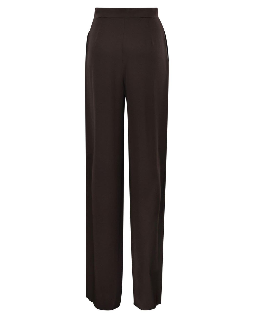 Max Mara Brown Studio Msealpaca Fluid Palazzo Trousers
