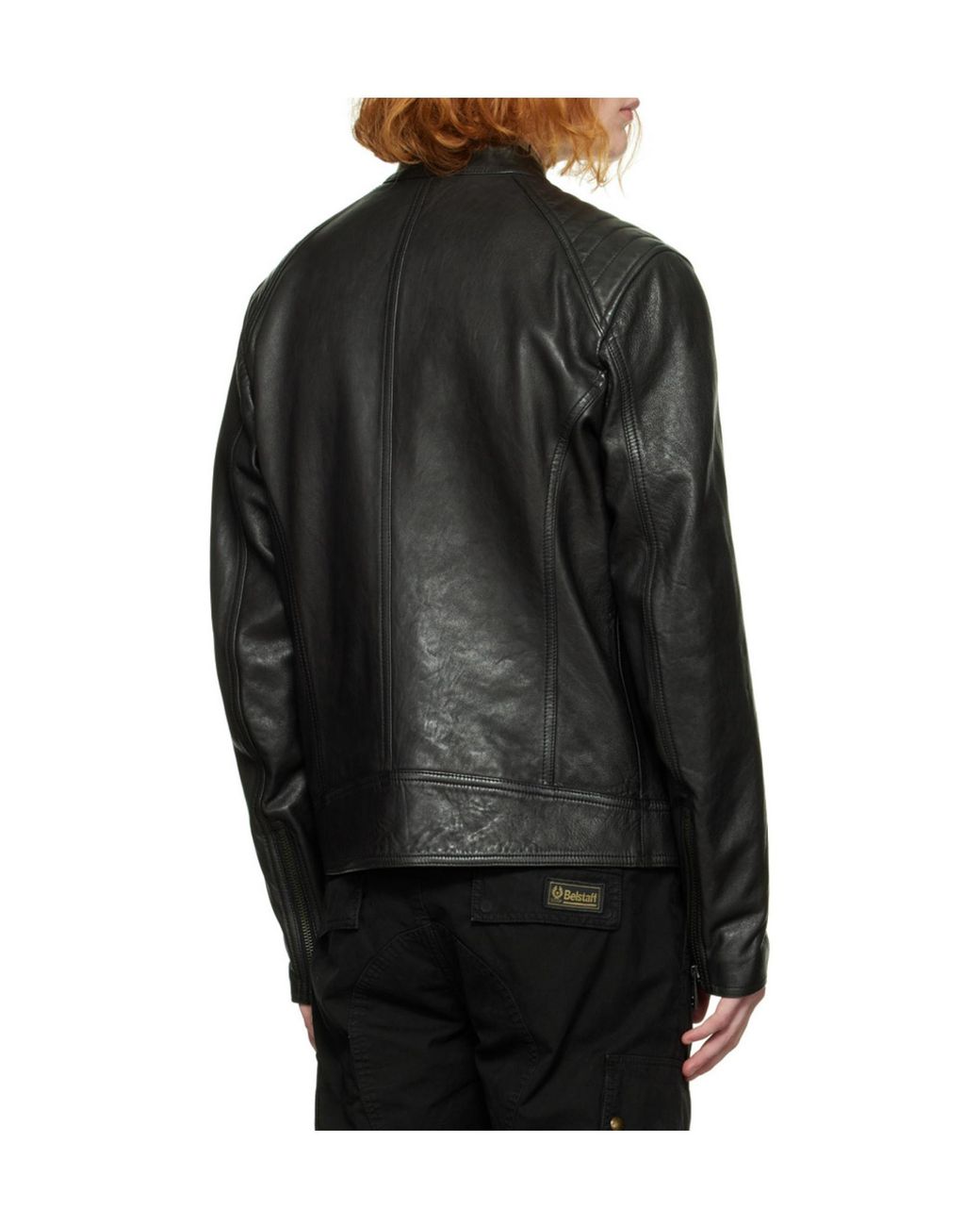 Belstaff Black V Racer Quilted Biker Jacket for men