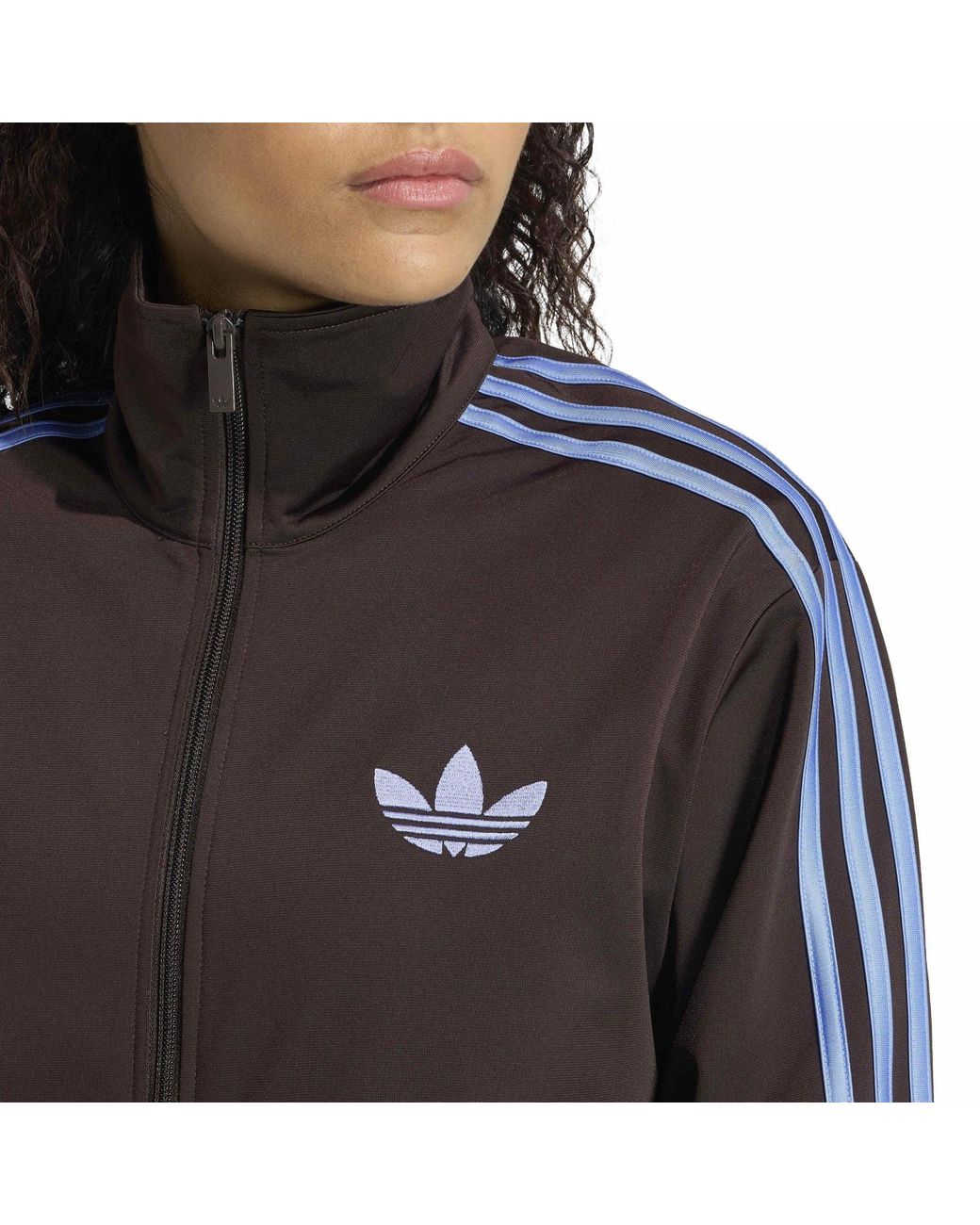 Adidas Originals Brown Standcollar Zipup Track Jacket