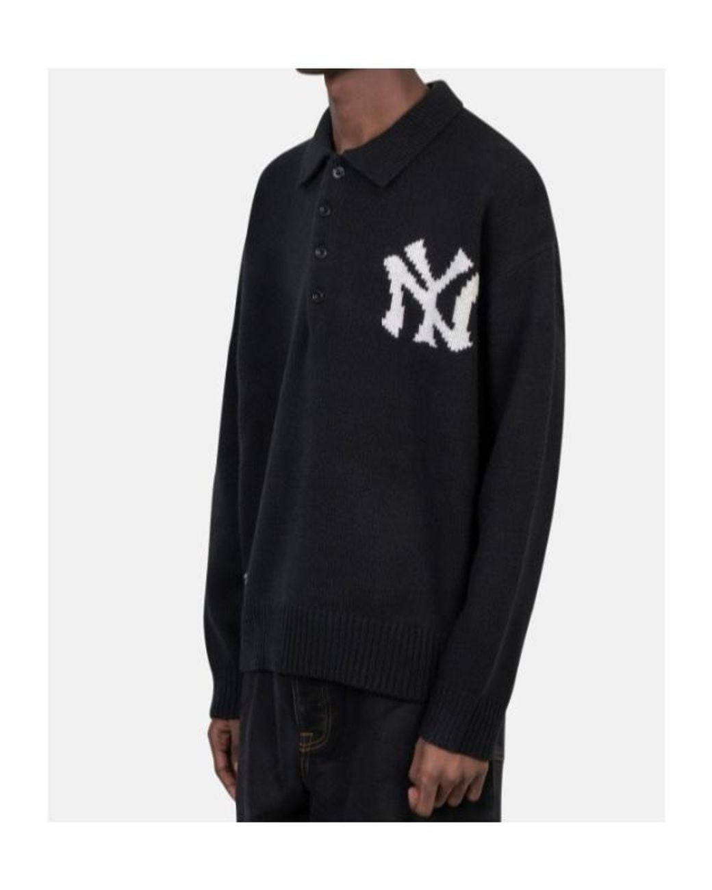 Polo Ralph Lauren Black Yankees Polo Knitted Sweater for men