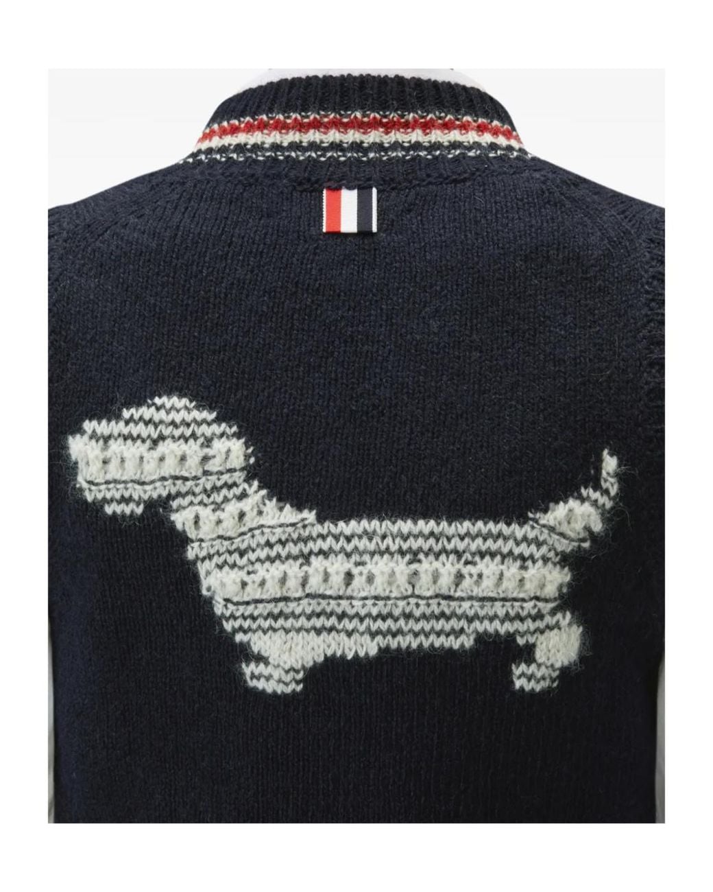 Thom Browne Blue Hector Stripe-Detail Vest