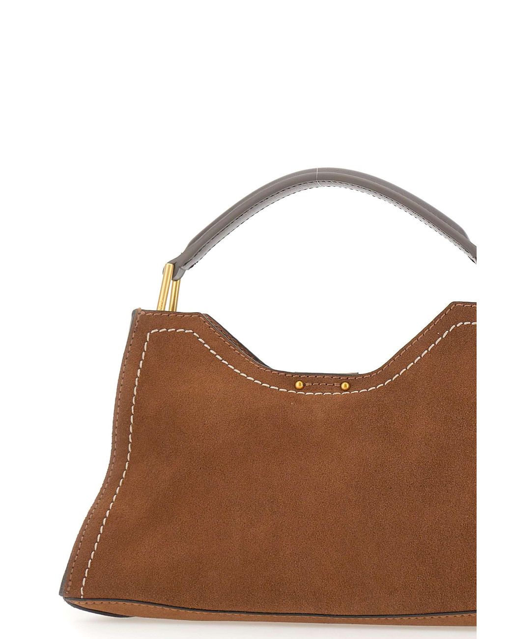Gianni Chiarini Brown Aurora Suede Shoulder Bag