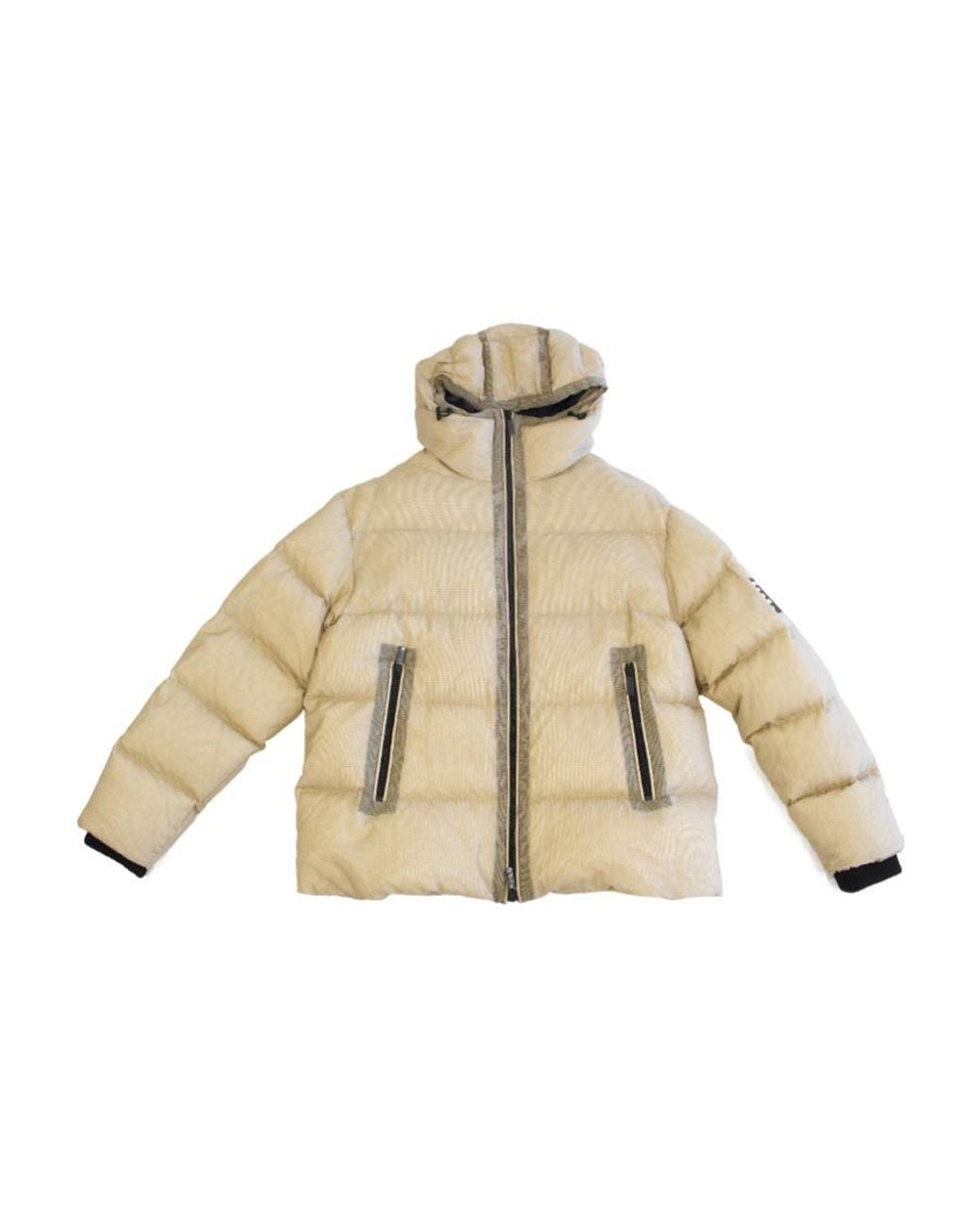 DSquared² Natural Long-Sleeve Zip-Up Padded Jacket for men