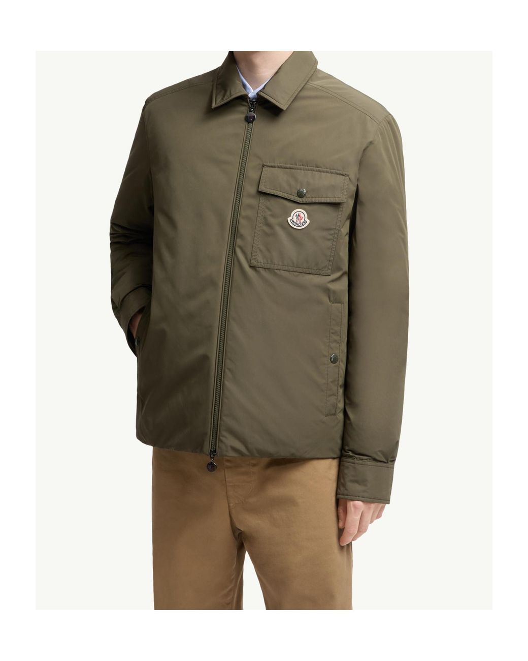 Moncler Green Vigeon Zipped Jacket for men