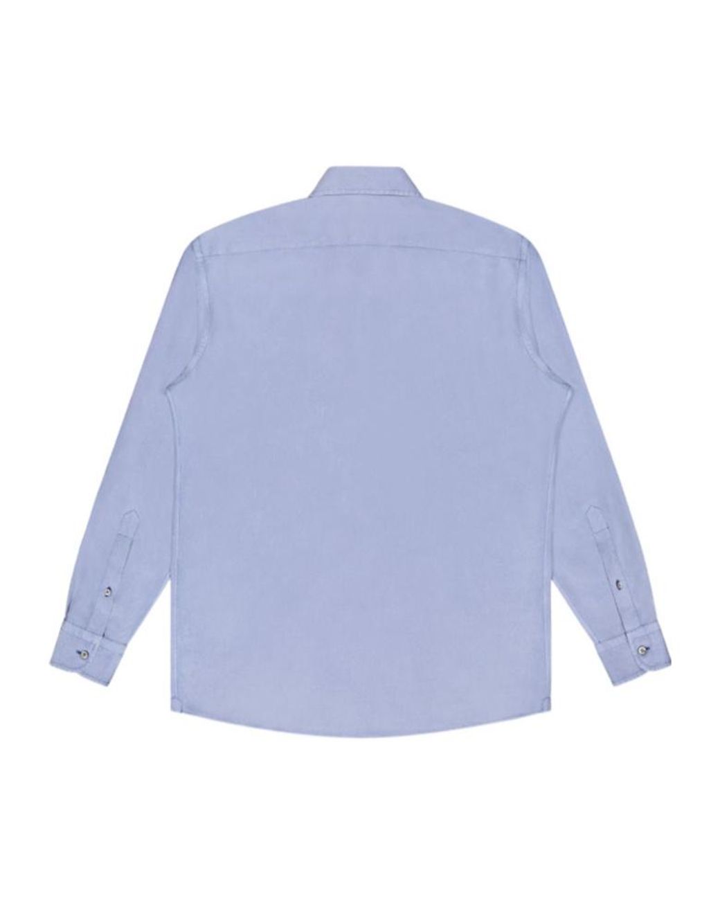 Zegna Blue Long-Sleeve Shirt for men