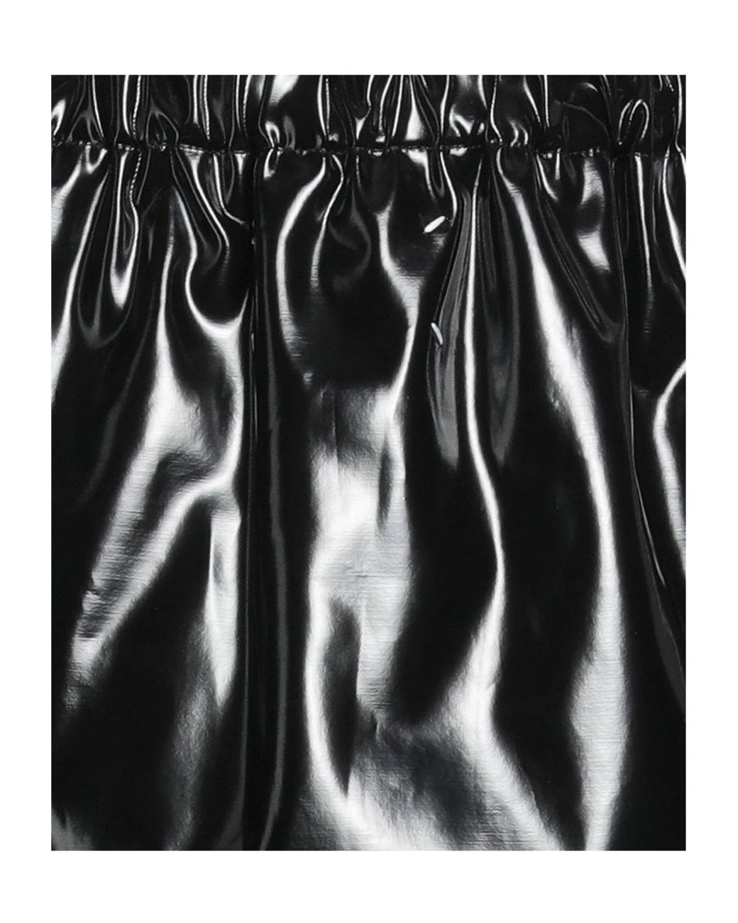 Maison Margiela Black Minimalist High-Waist A-Line Skirt