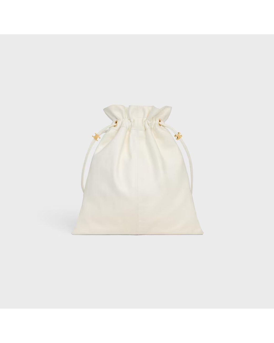 Céline White Small Crystal Pouch
