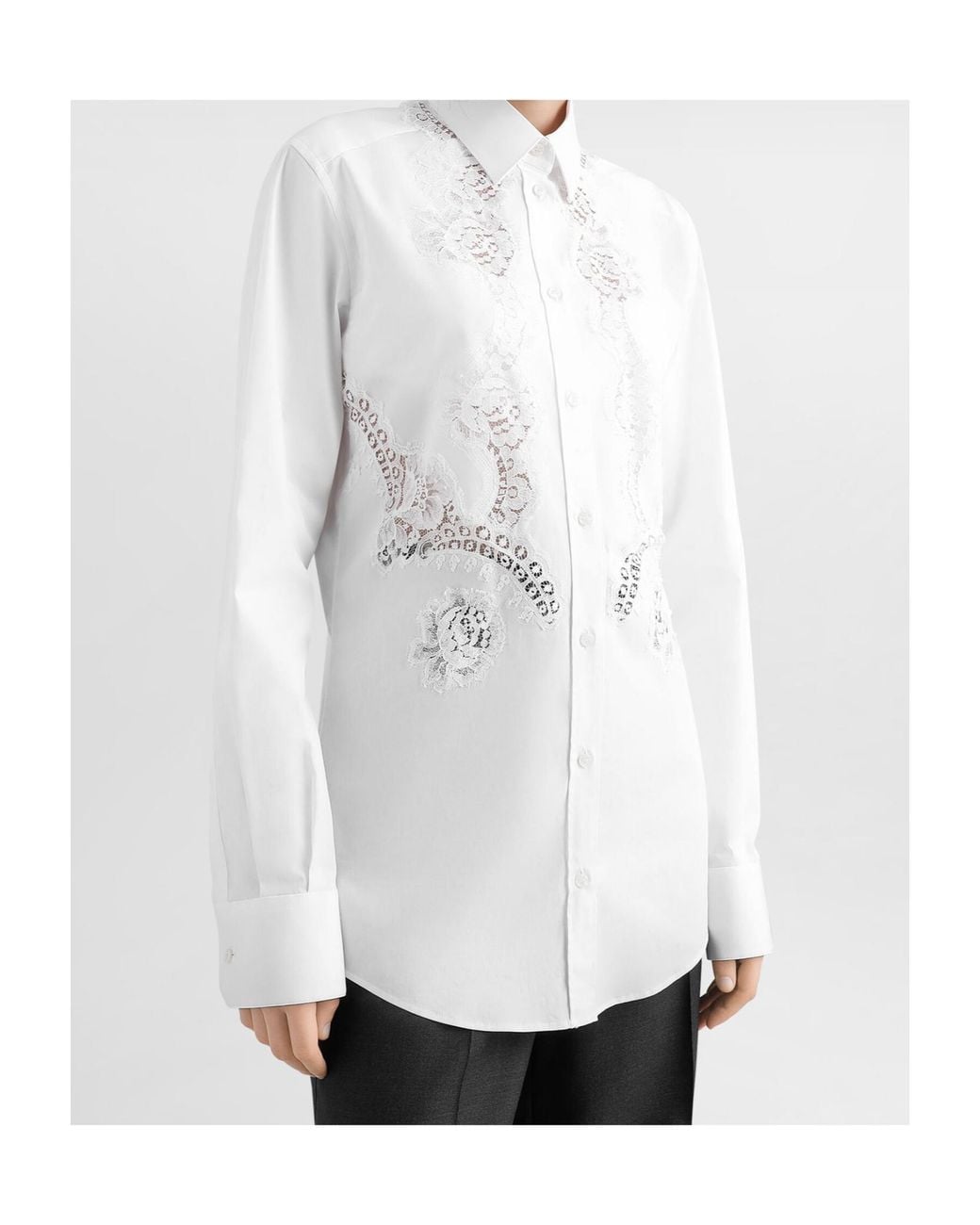Dolce & Gabbana White Long Sleeve Shirt