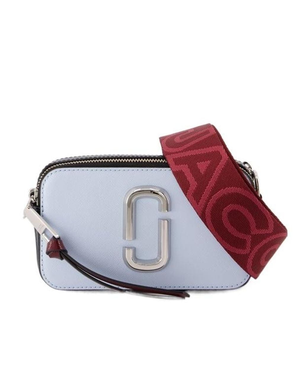 Marc Jacobs Red The Snapshot Logo Plaque Crossbody Bag