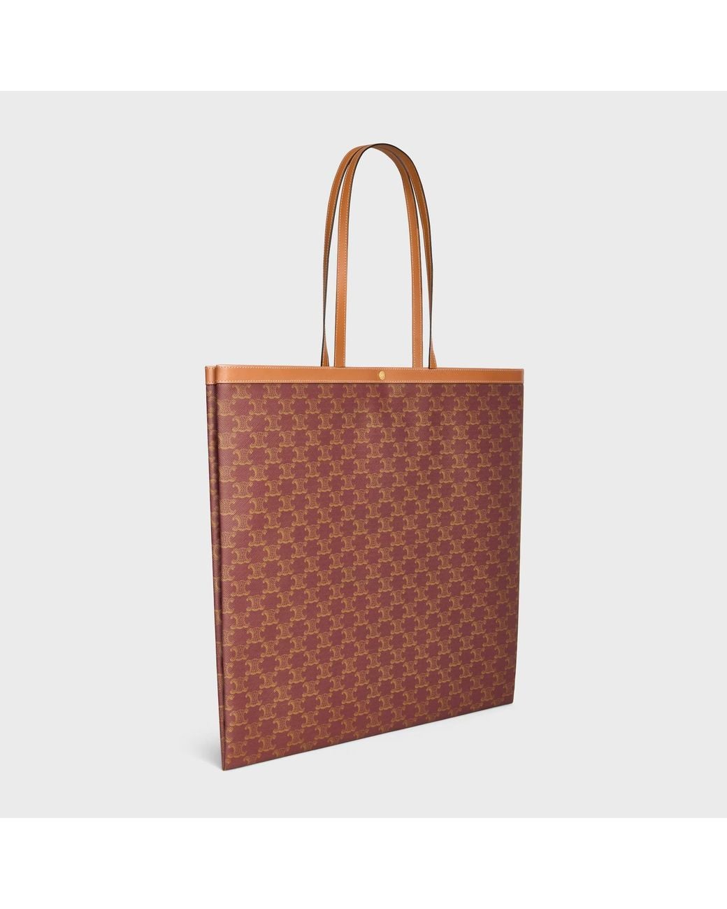 Céline Red Large Flat Shopper