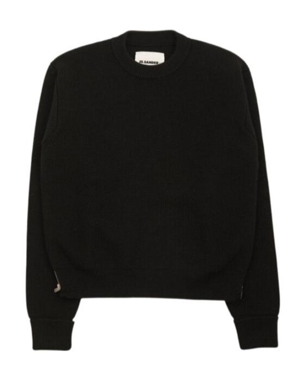 Jil Sander Black Round Neck Sweater