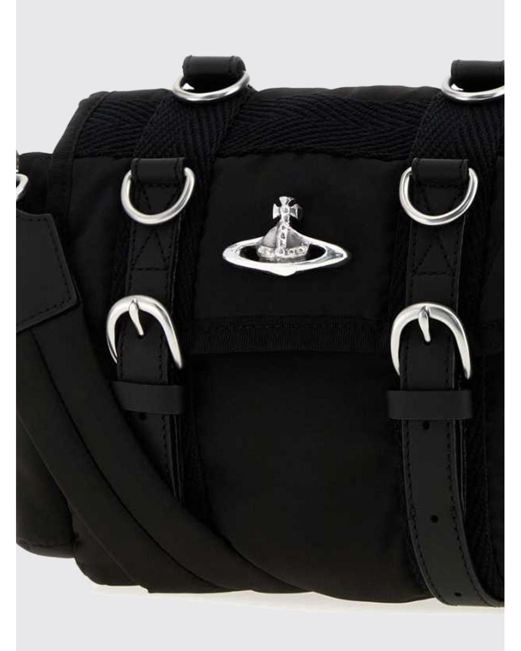 Vivienne Westwood Black Rocky Satchel Shoulder Bag
