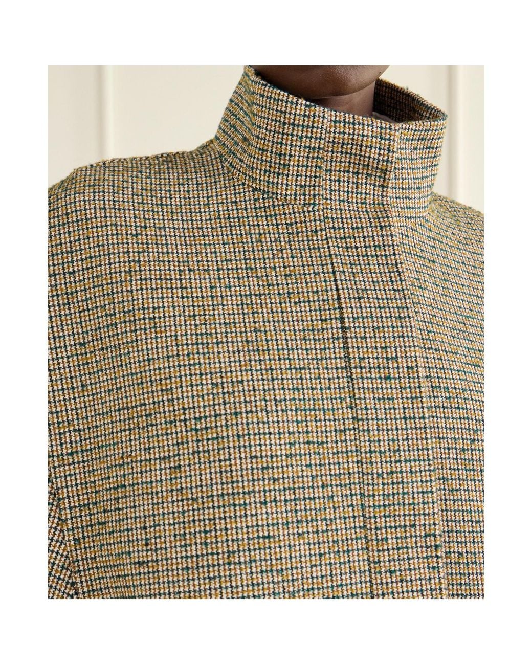 Dries Van Noten Brown Checked Bomber Jacket