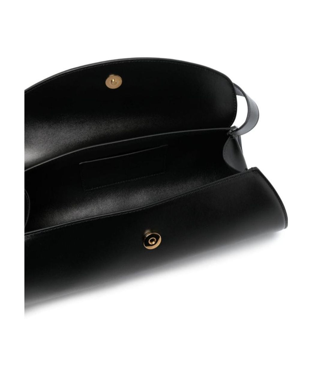 Jil Sander Black Cannolo Logo Embossed Large Shoulder Bag