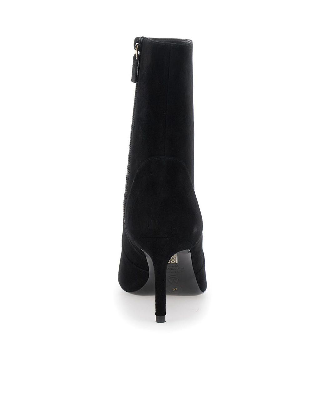 Stuart Weitzman Black Zipper Ankle Boots