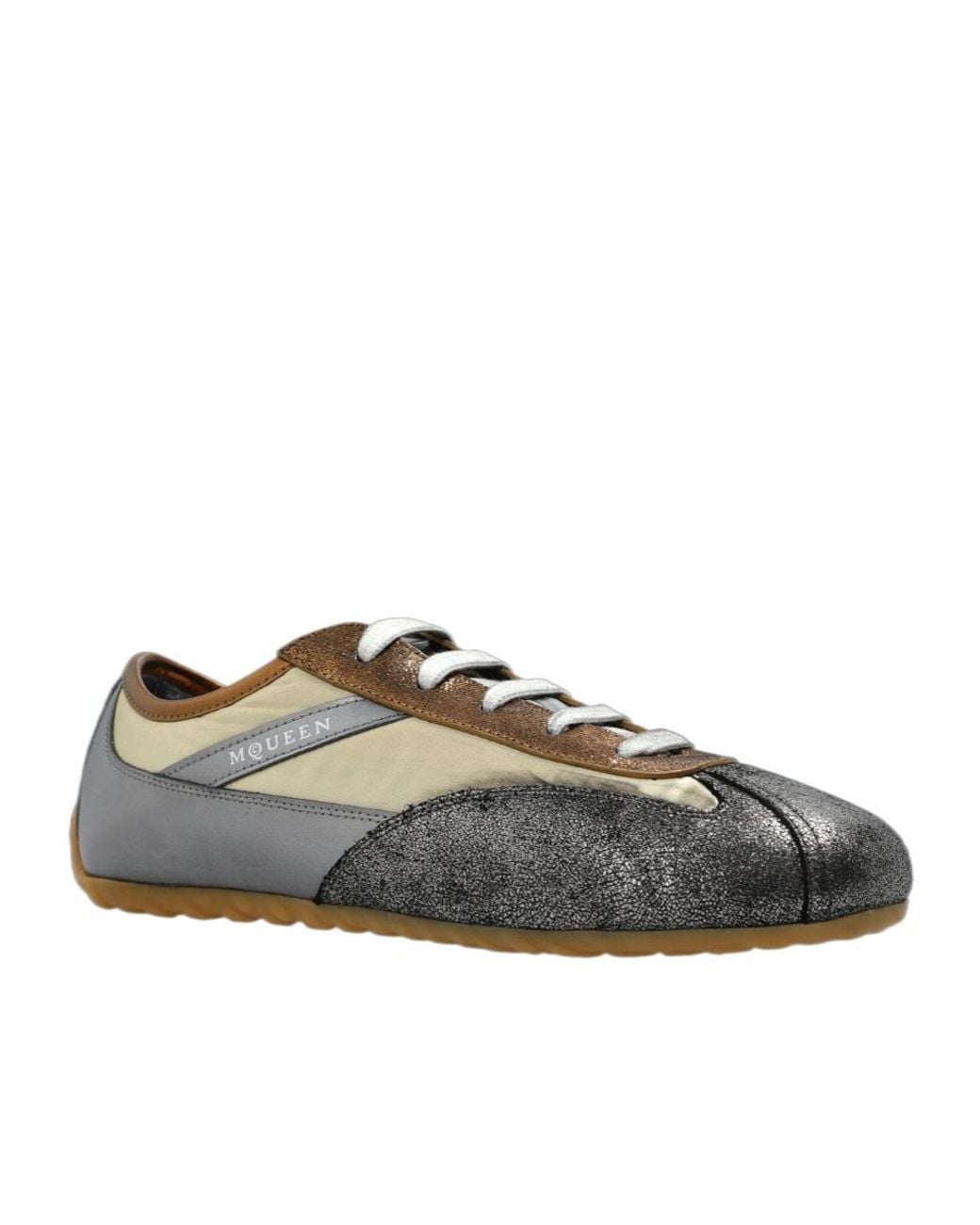 McQueen Brown Boxe Low-Top Sneakers