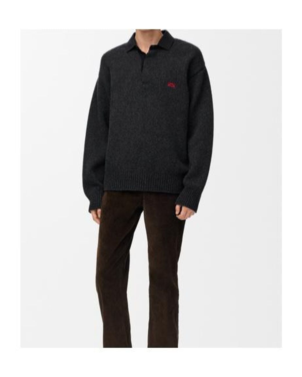 Loewe Black Polo Sweater for men