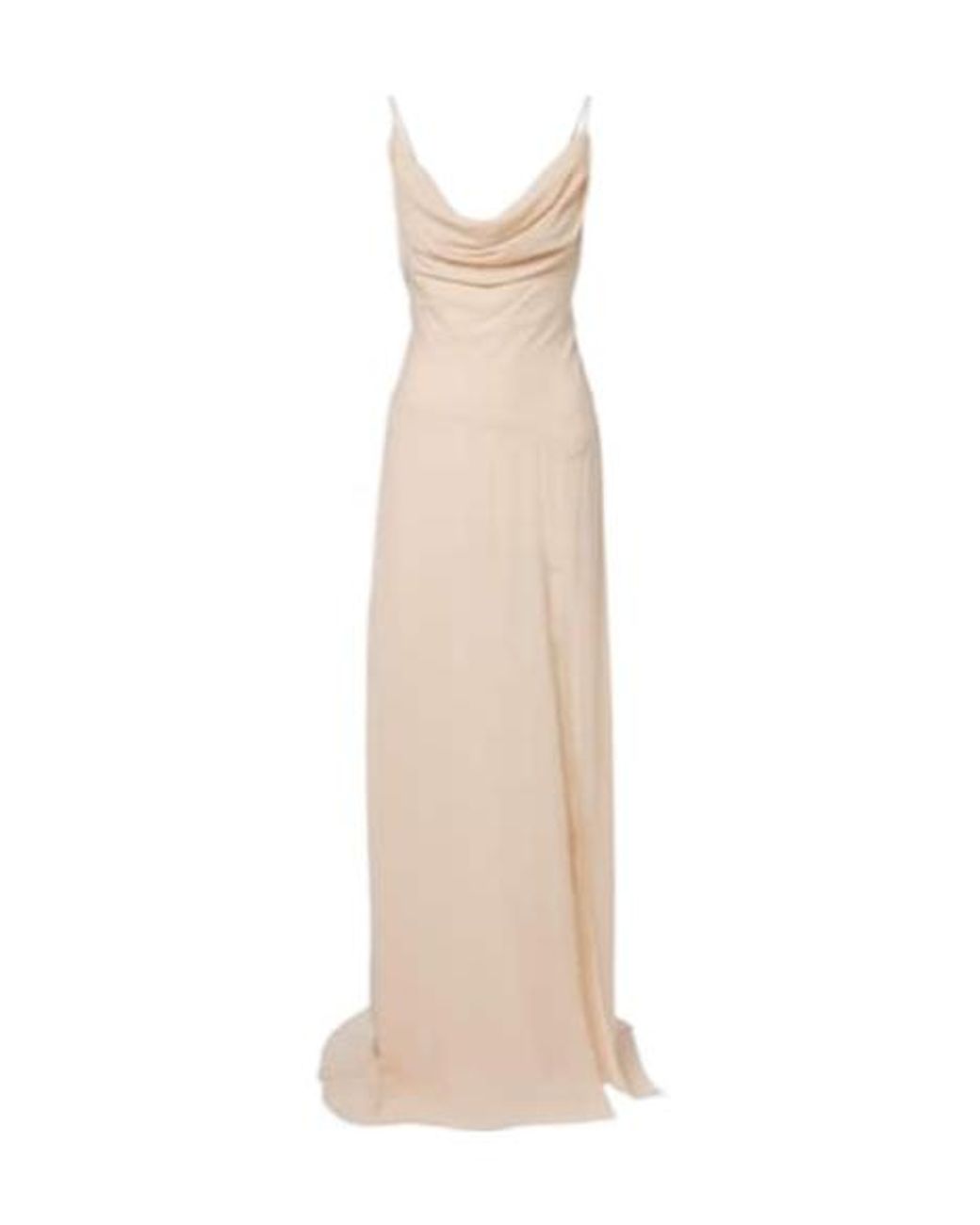 Blumarine Natural Georgette Maxi Dress