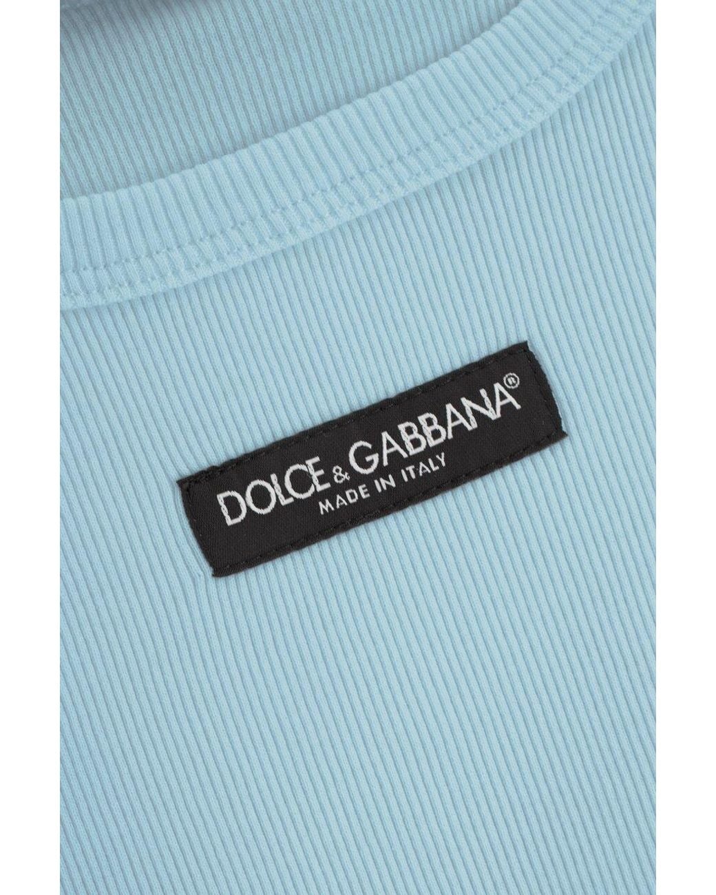 Dolce & Gabbana Blue Sleeveless Vest