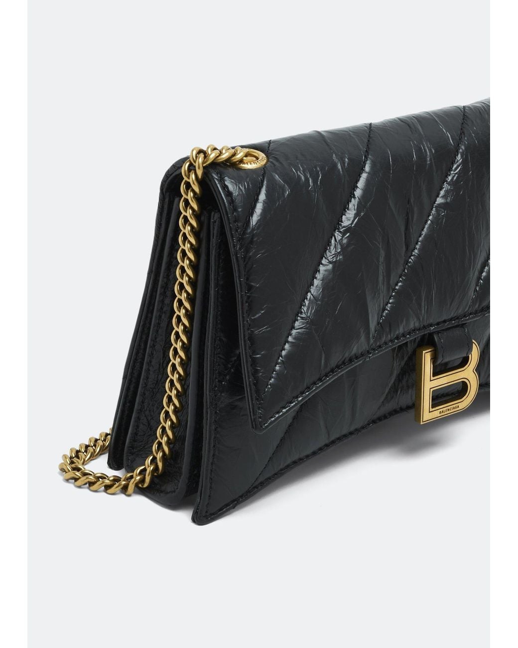Balenciaga Black Crush Shoulder Bag