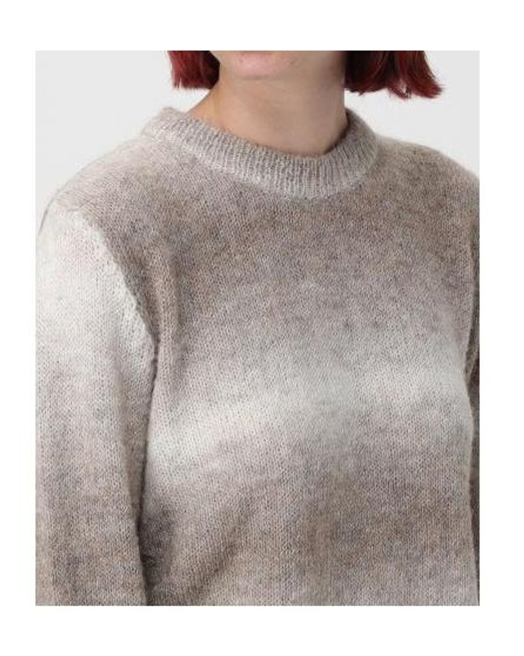 Woolrich Gray Ombré-Effect Knitted Jumper
