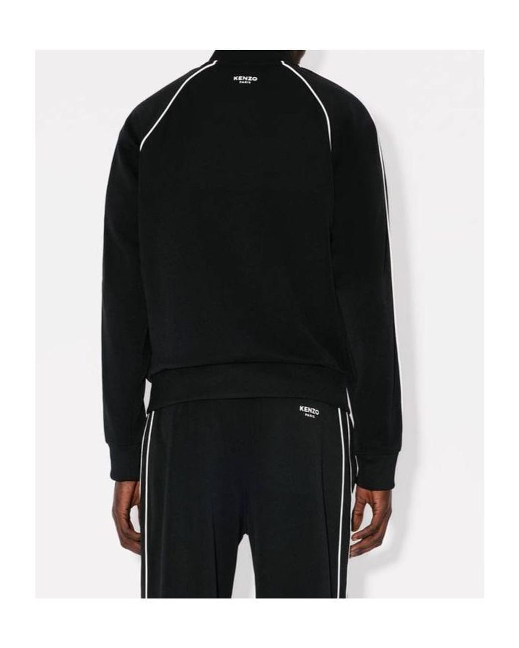 KENZO Black Pop Embroidered Track Jacket for men