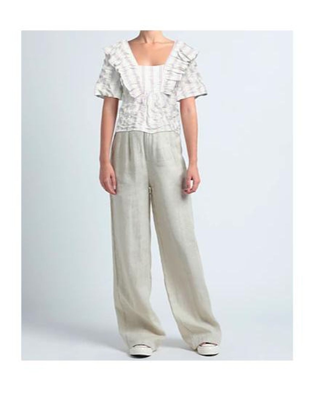 Ganni White Printed Cover-Up