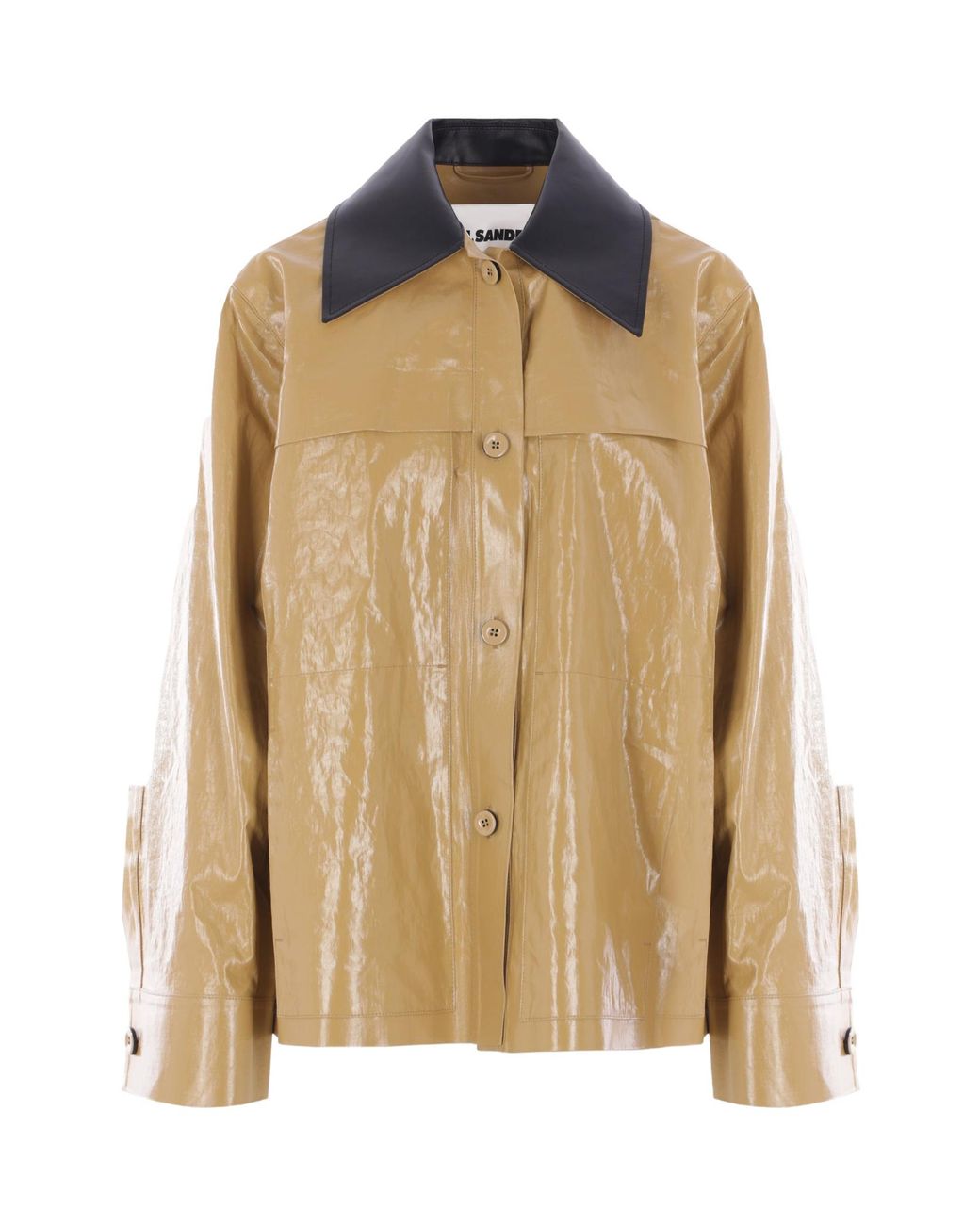 Jil Sander Natural Buttoned Jacket