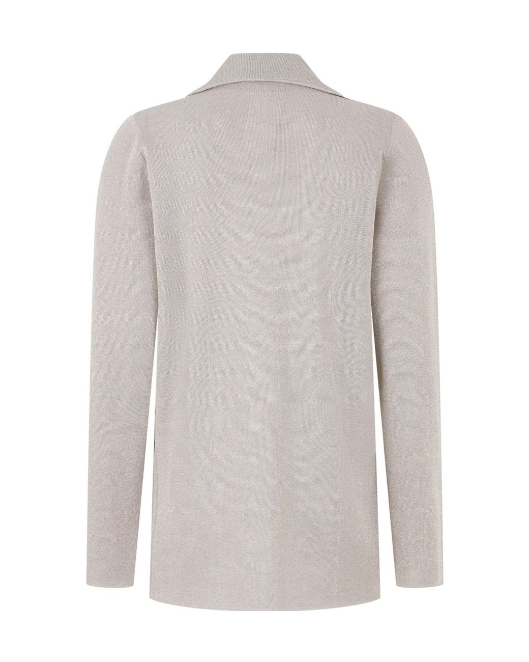 Roberto Collina Gray Shawl Collar Fine Knit Cardigan