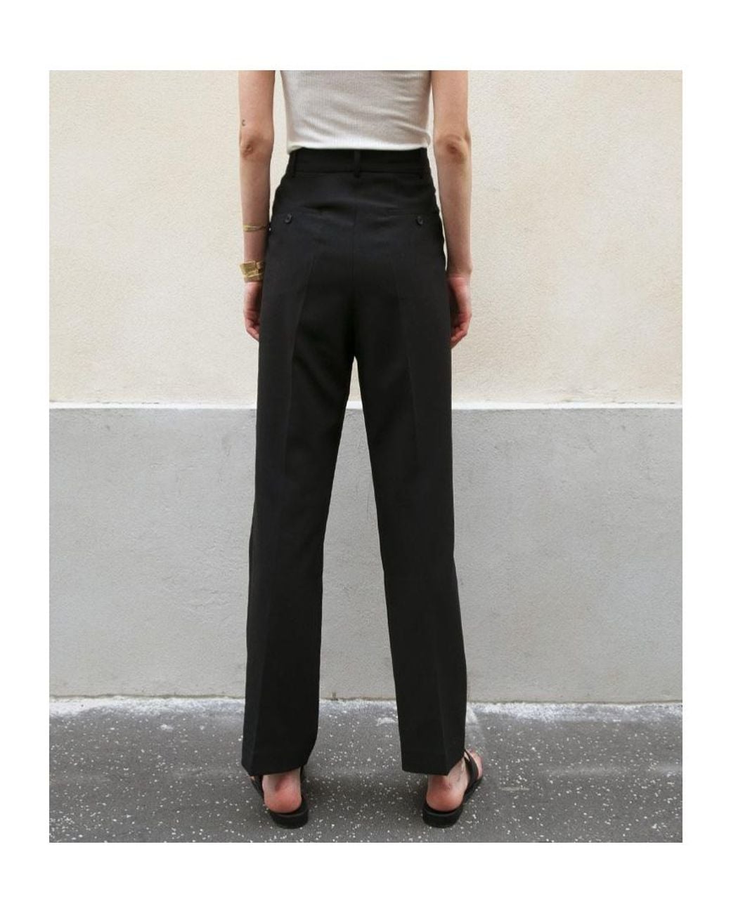 Frankie Shop Black Bea Suit Pants