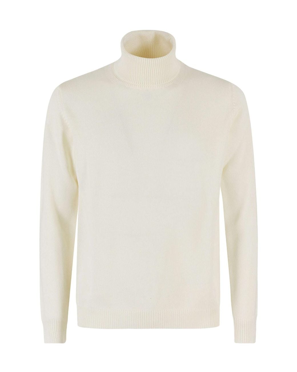 Roberto Collina White Turtleneck Sweater for men