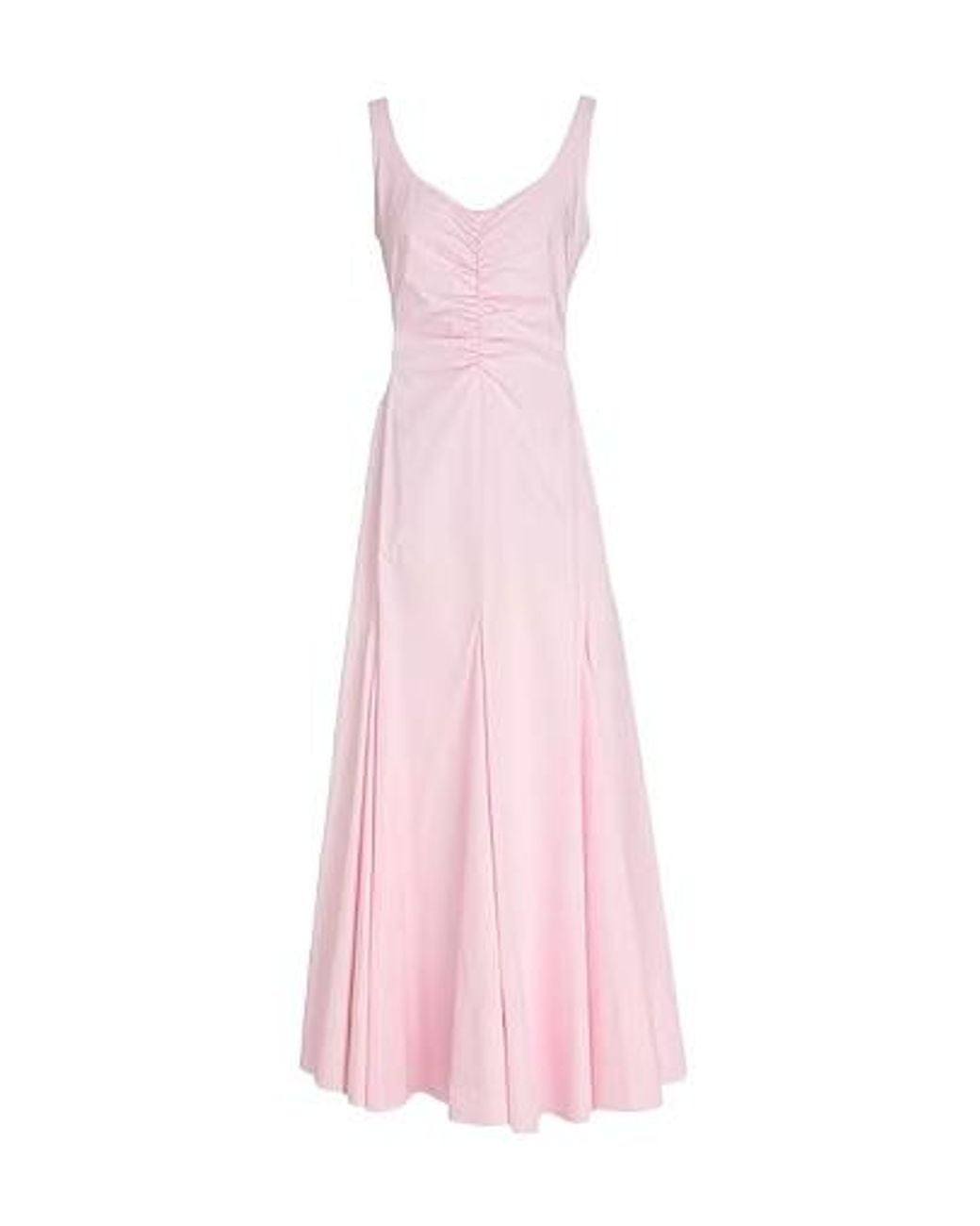 Sportmax Pink Solid Sleeveless Dress