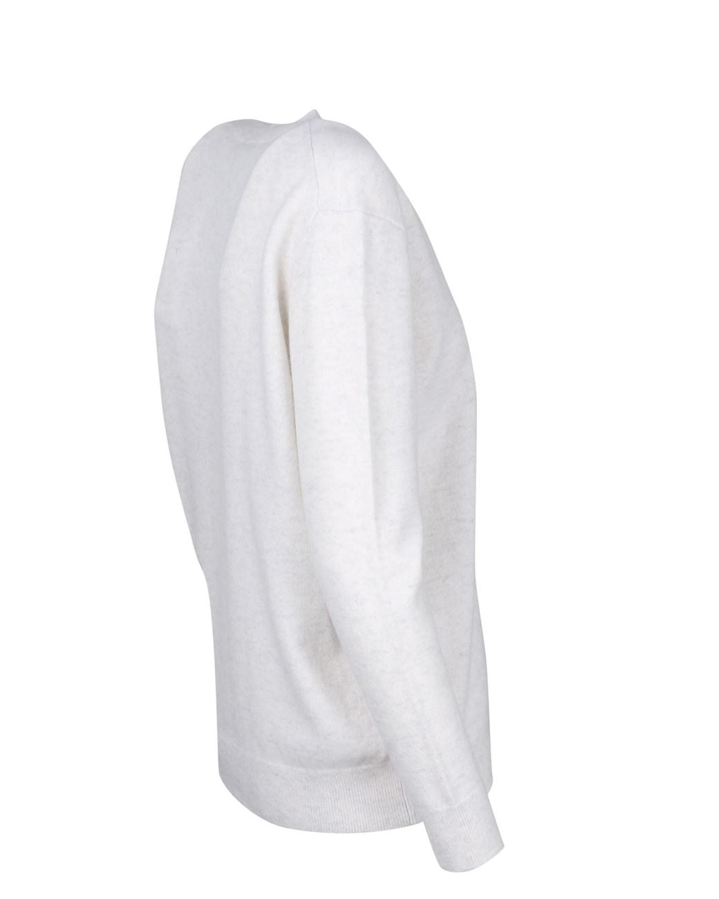 Vince White Weekend Long Sleeved V-Neck Jumper
